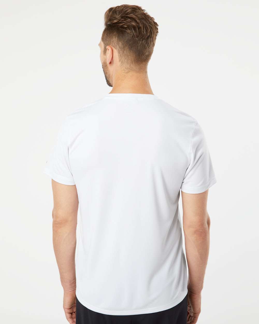 Men's Sport T-Shirt - OnModelBack - B02553003 - White