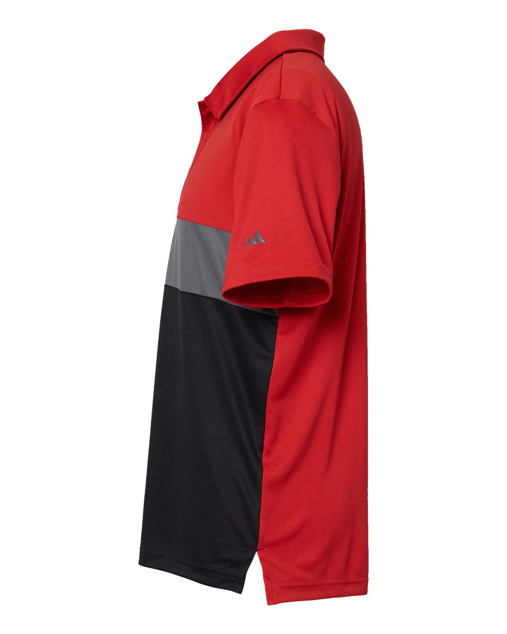 Men's Merch Block Polo - DirectSide - B02953704 - Collegiate Red/ Grey Five/ Black