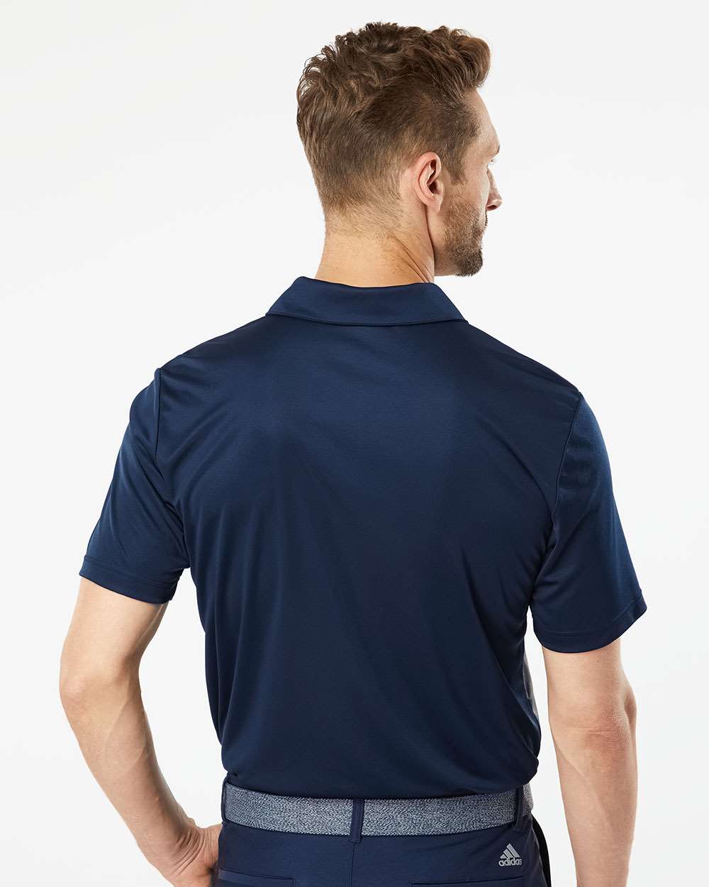 Men's Merch Block Polo - OnModelBack - B02953654 - Collegiate Navy/ Grey Three/ Grey Five