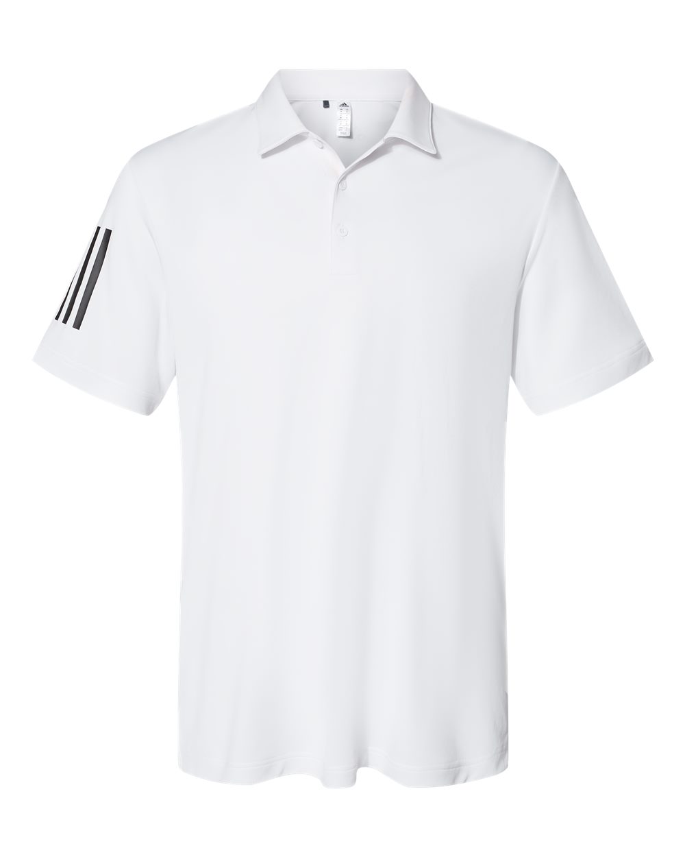 Men's Floating 3-Stripes Polo - Front - B03053003 - White/ Black