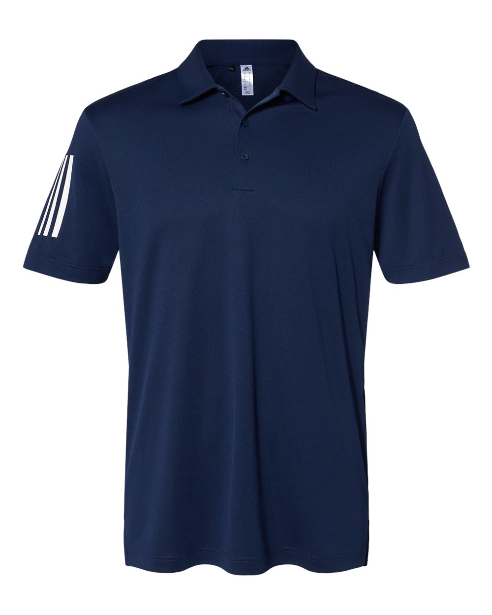 Men's Floating 3-Stripes Polo - Front - B03053653 - Team Navy Blue/ White