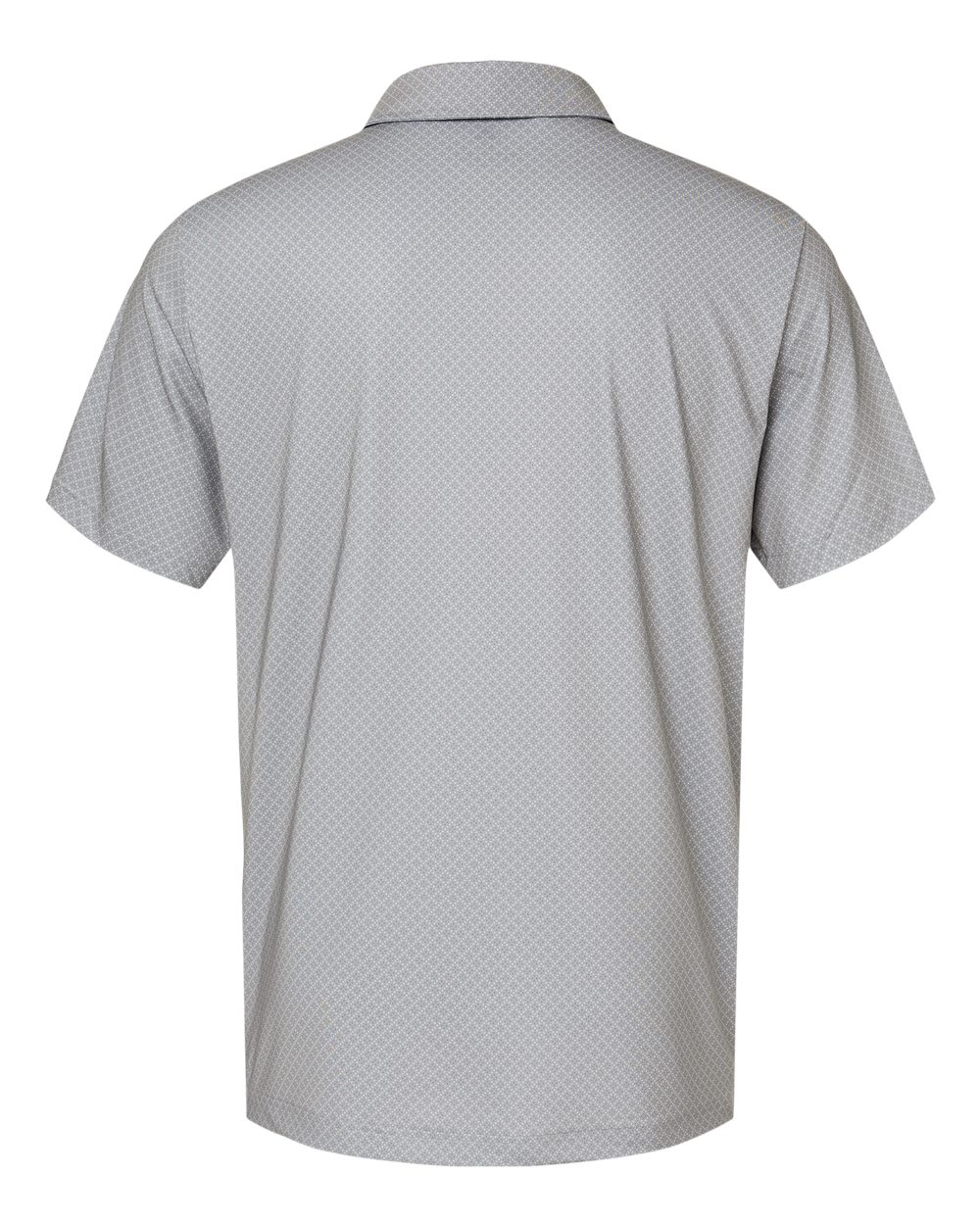 Men's Diamond Dot Print Polo - Back - B03353353 - Grey Three/ Team Royal/ Navy