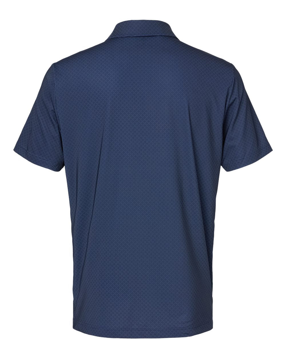 Men's Diamond Dot Print Polo - Back - B03353653 - Navy Blue/ White/ Grey Three