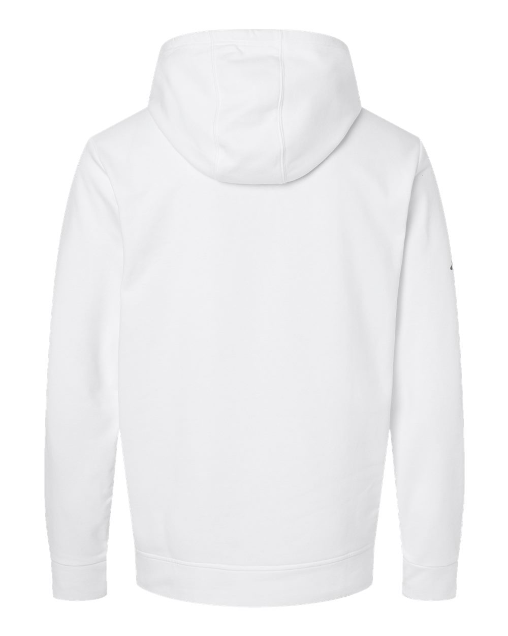 Unisex Fleece Hooded Sweatshirt - Back - B03853002 - White
