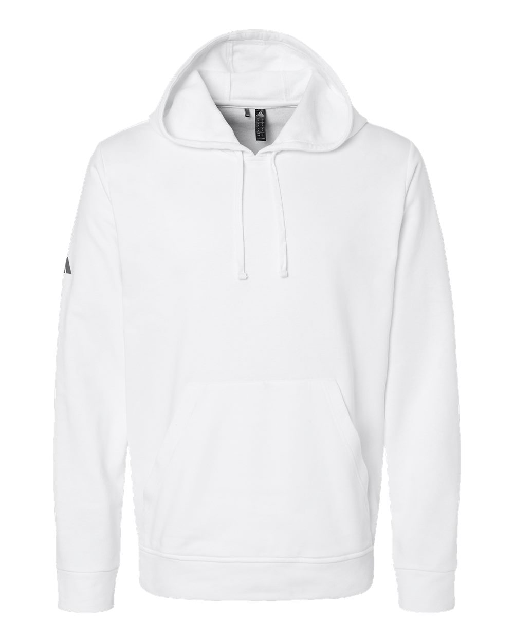 Unisex Fleece Hooded Sweatshirt - Front - B03853002 - White
