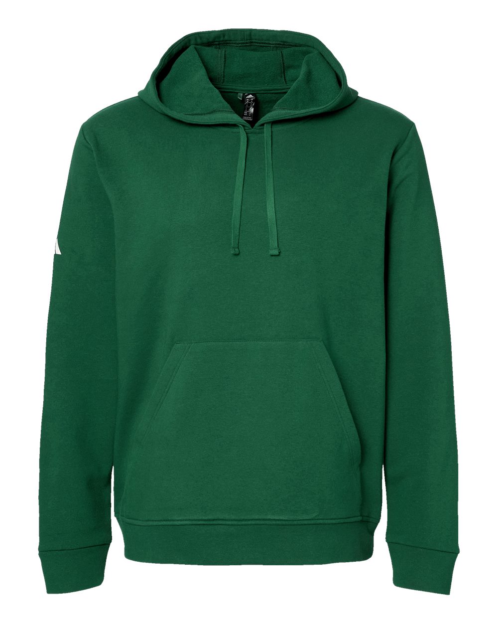 Unisex Fleece Hooded Sweatshirt - Front - B03853172 - Collegiate Green