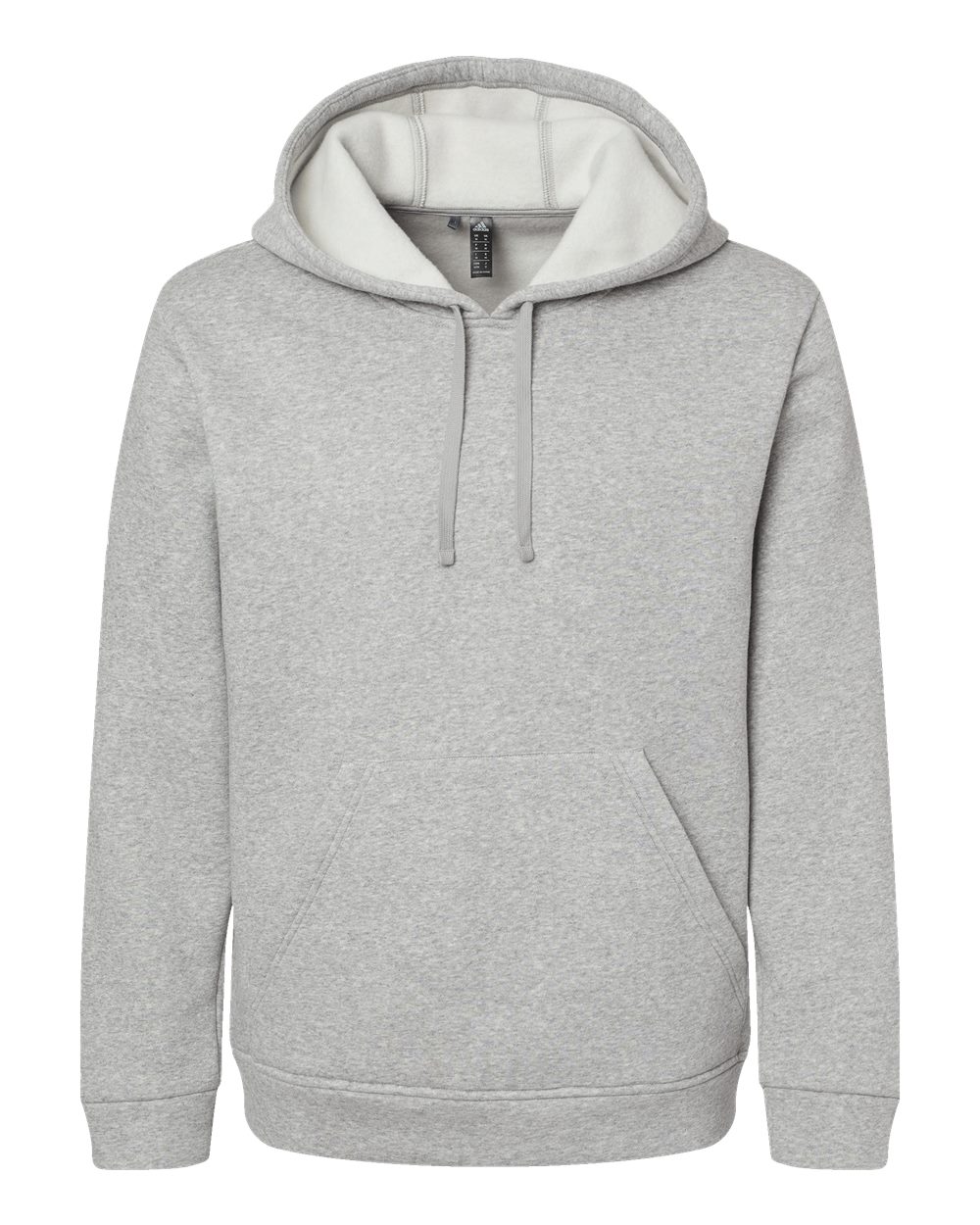 Unisex Fleece Hooded Sweatshirt - Front - B03853572 - Grey Heather