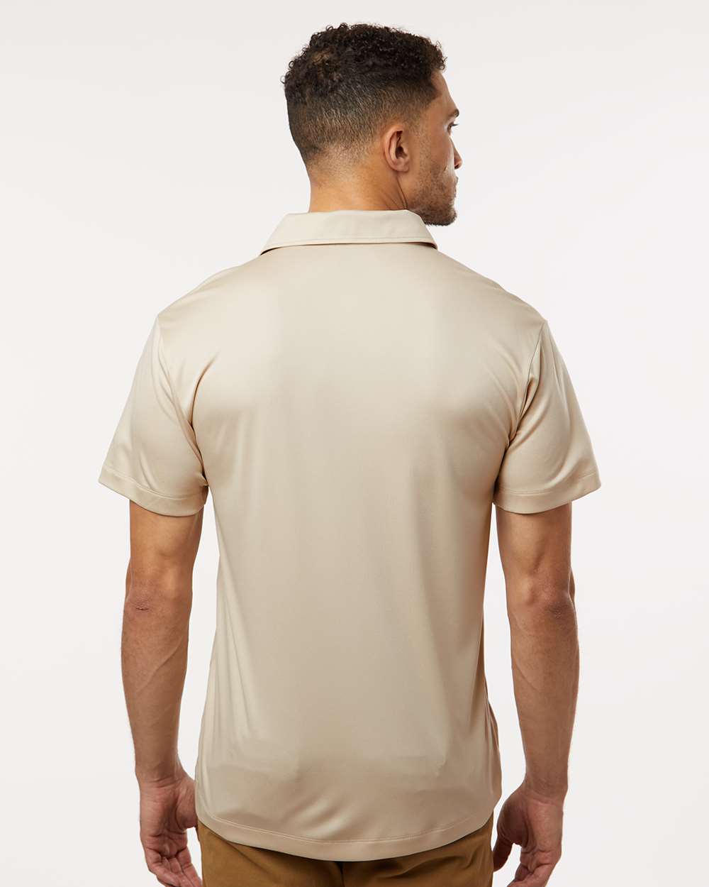 Men's Pro-Lock Performance Polo - OnModelBack - B00196242 - Sand