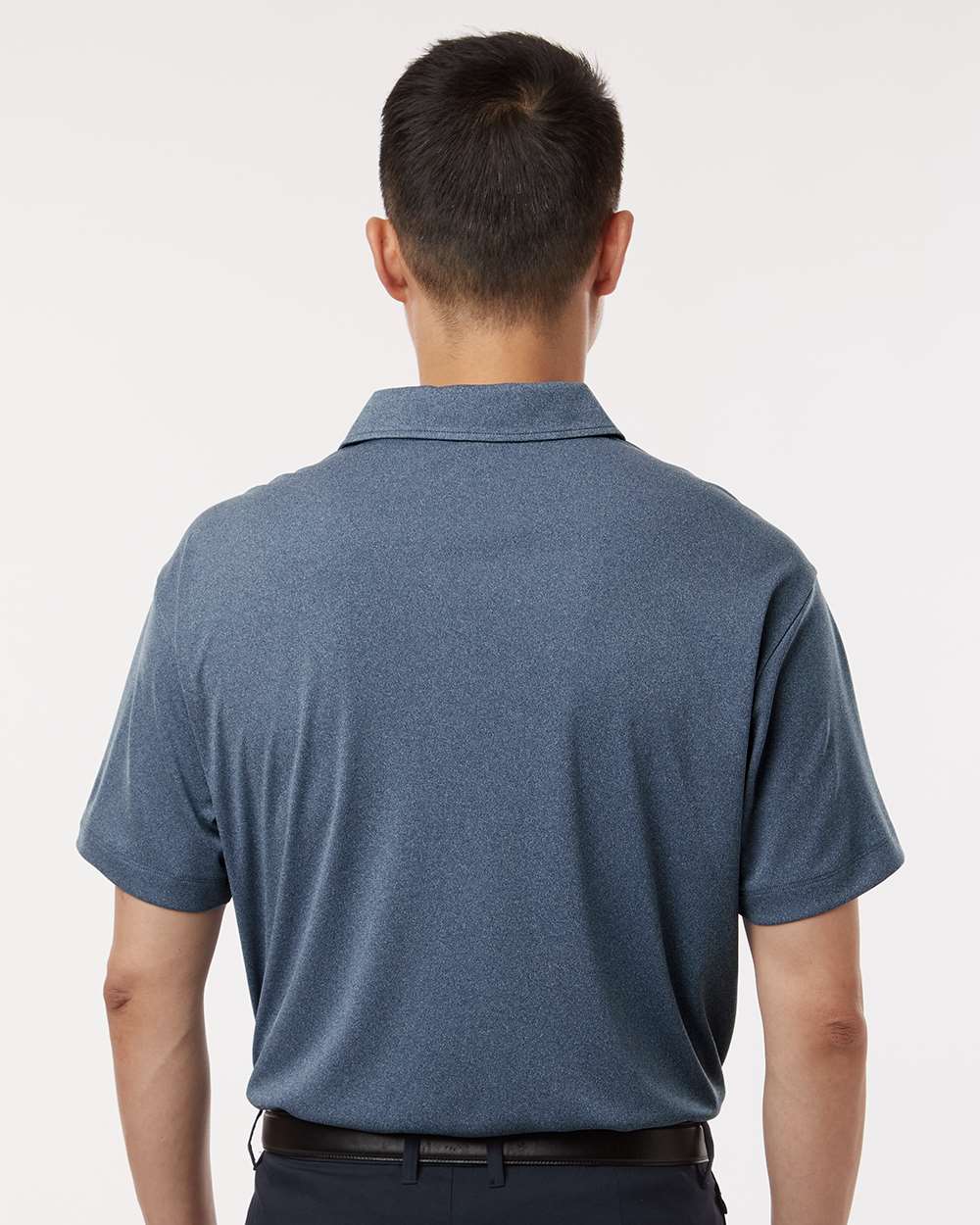 Men's Pro-Lock Performance Polo - OnModelBack - B00196652 - Heather Navy