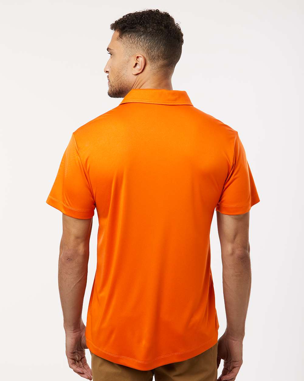 Men's Pro-Lock Performance Polo - OnModelBack - B00196662 - Neon Orange