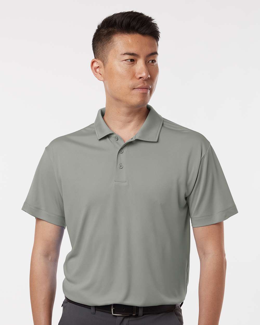 Men's Pro-Lock Performance Polo - OnModelFront - B00196112 - Greystone