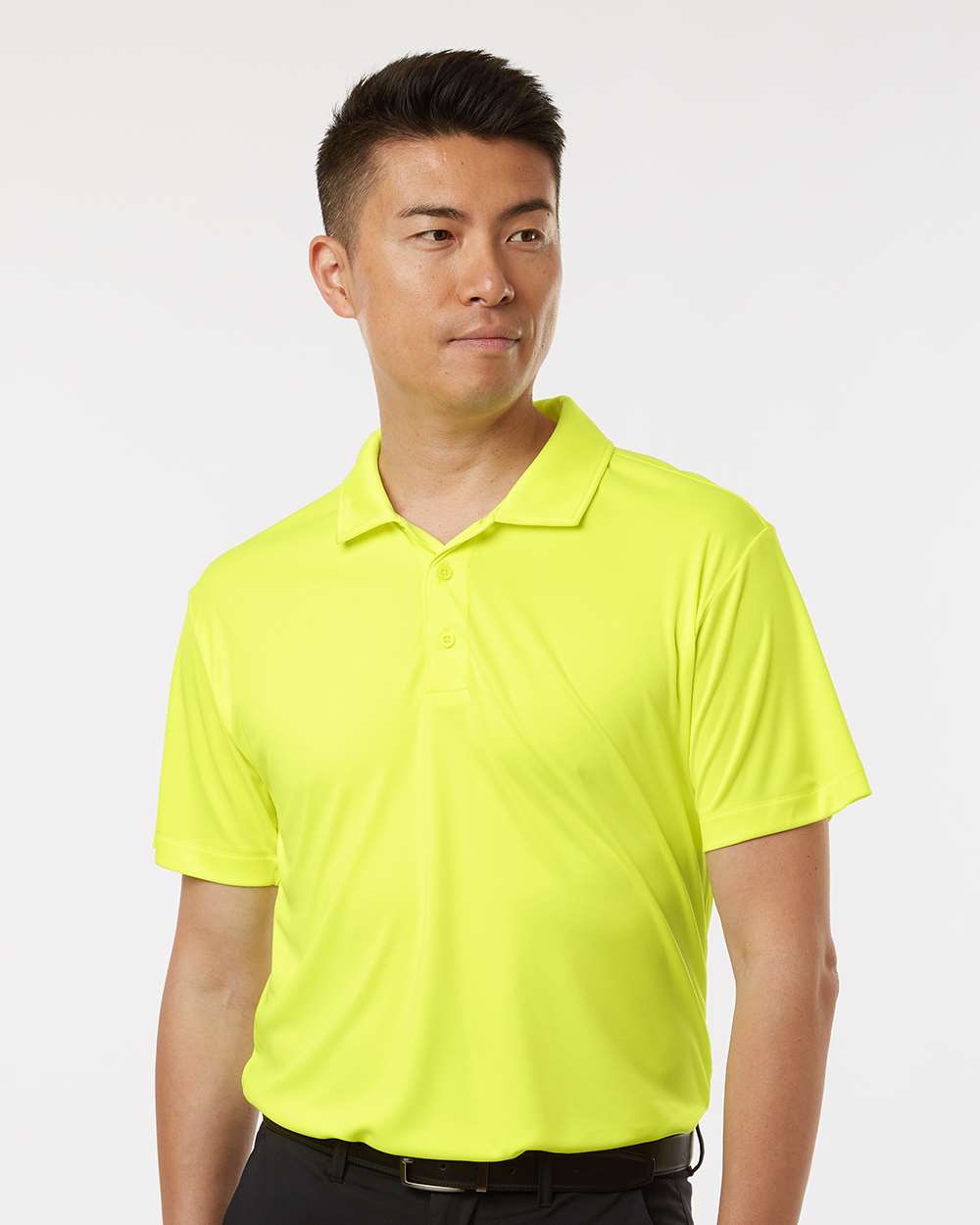 Men's Pro-Lock Performance Polo - OnModelFront - B00196132 - Neon Yellow