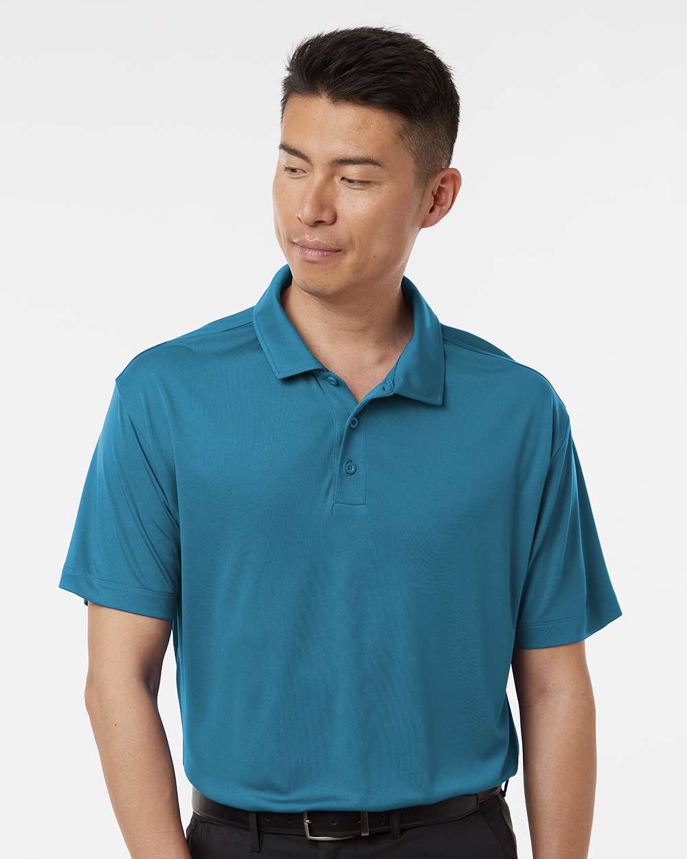 Men's Pro-Lock Performance Polo - OnModelFront - B00196142 - Pacific Blue