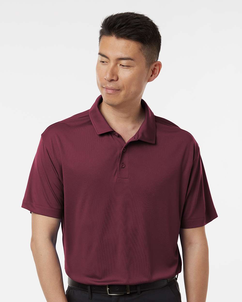 Men's Pro-Lock Performance Polo - OnModelFront - B00196532 - Maroon