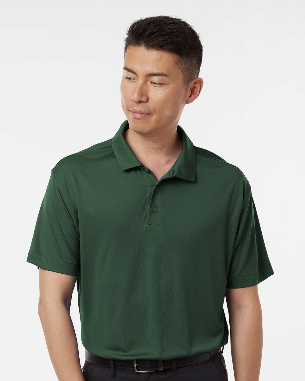 Men's Pro-Lock Performance Polo - OnModelFront - B00196542 - Forest Green