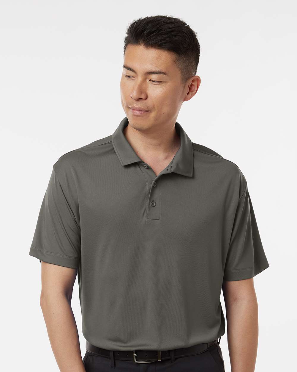 Men's Pro-Lock Performance Polo - OnModelFront - B00196592 - Charcoal