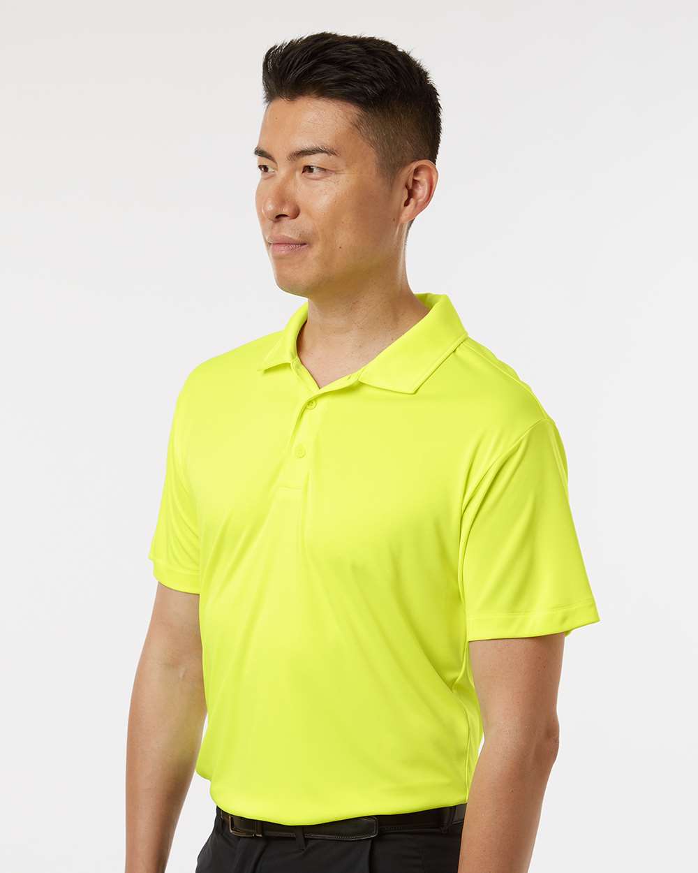 Men's Pro-Lock Performance Polo - OnModelSide - B00196132 - Neon Yellow