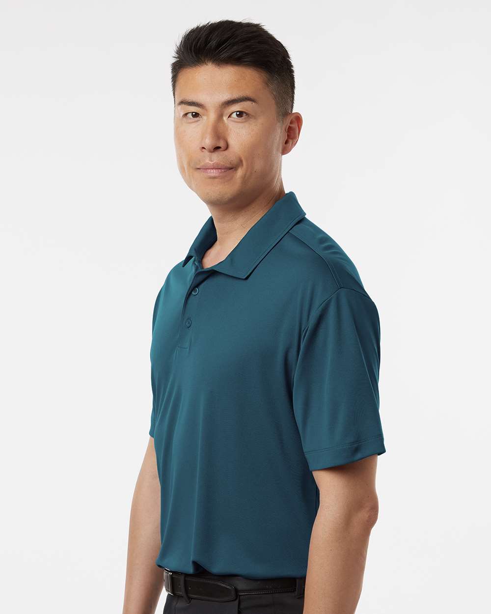 Men's Pro-Lock Performance Polo - OnModelSide - B00196252 - Atlantic Blue