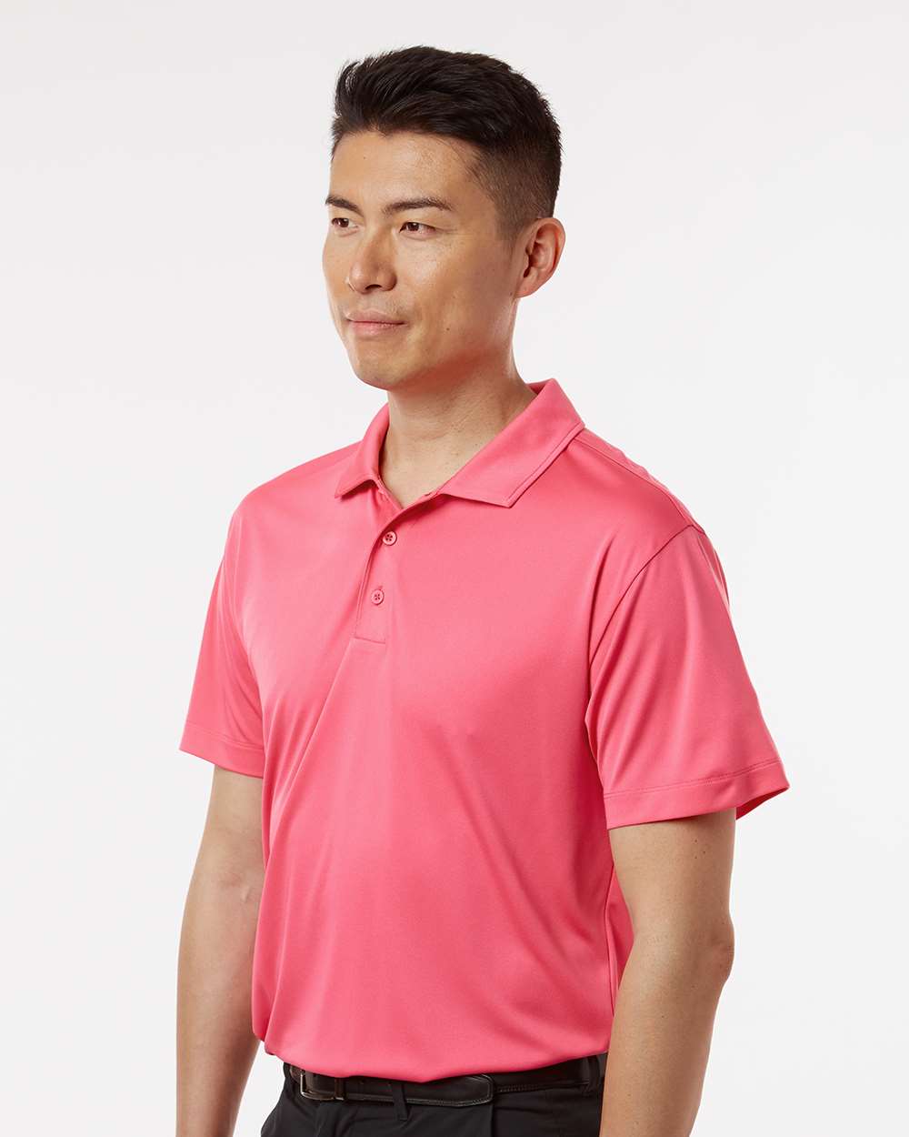 Men's Pro-Lock Performance Polo - OnModelSide - B00196302 - Bright Pink