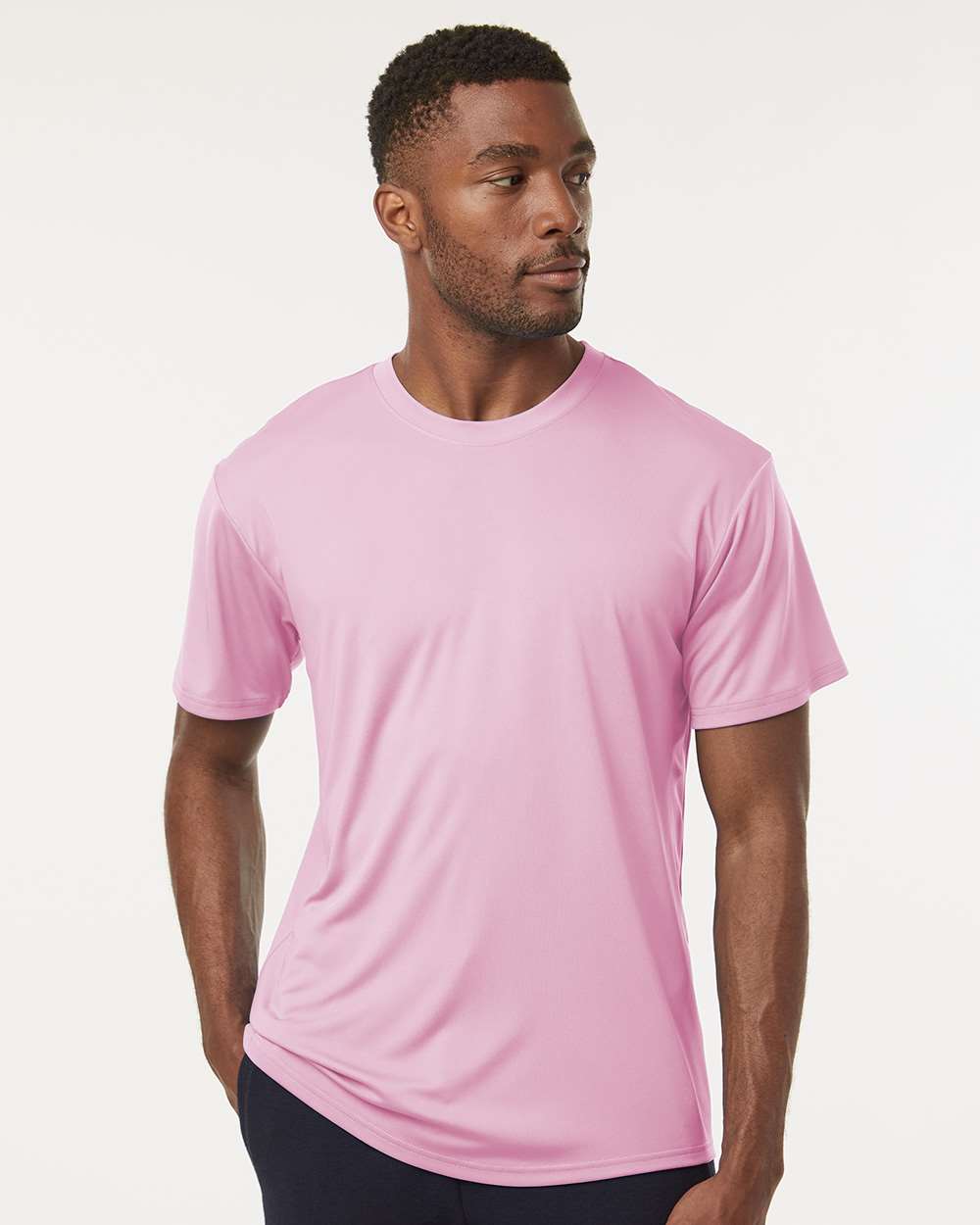 Men's Pro-Lock Performance T-Shirt - OnModelFront - B00396142 - Light Pink