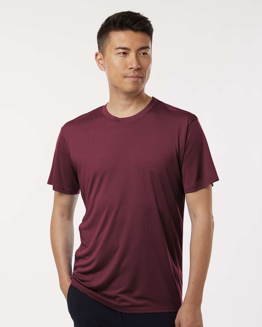 Men's Pro-Lock Performance T-Shirt - OnModelFront - B00396532 - Maroon