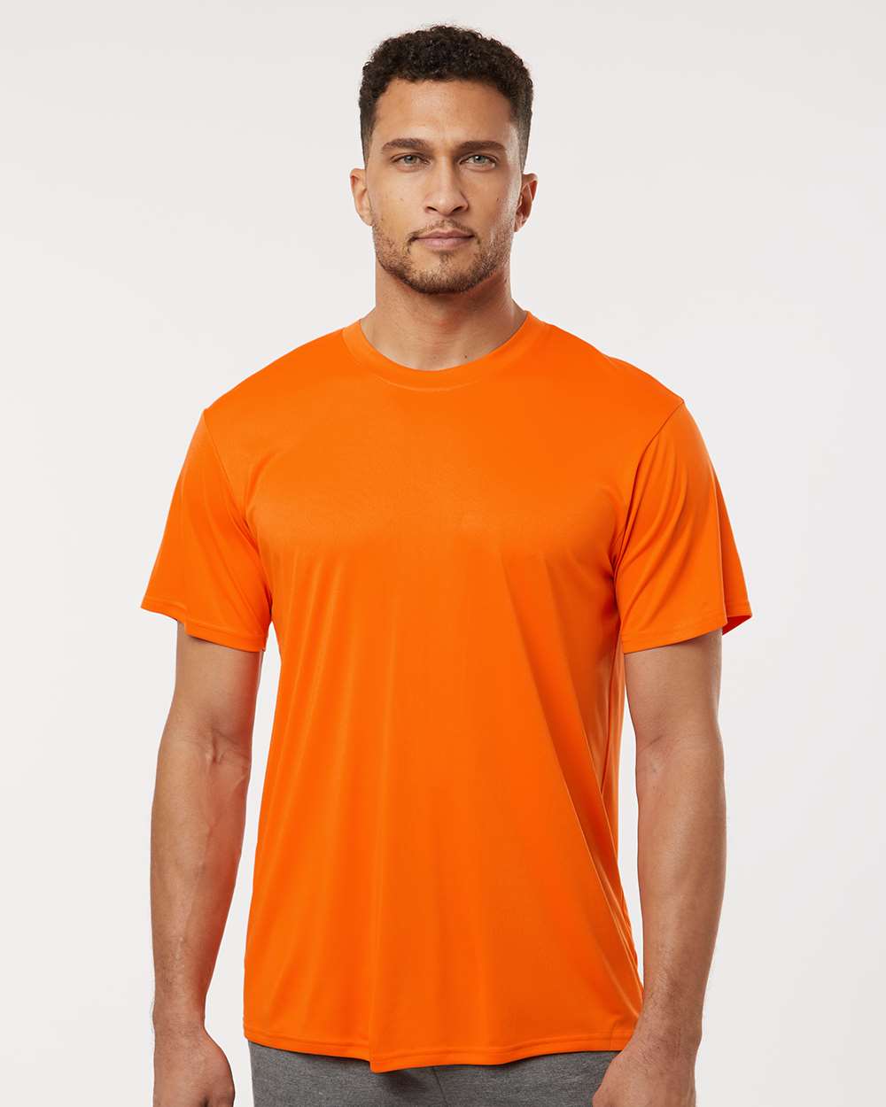 Men's Pro-Lock Performance T-Shirt - OnModelFront - B00396662 - Neon Orange