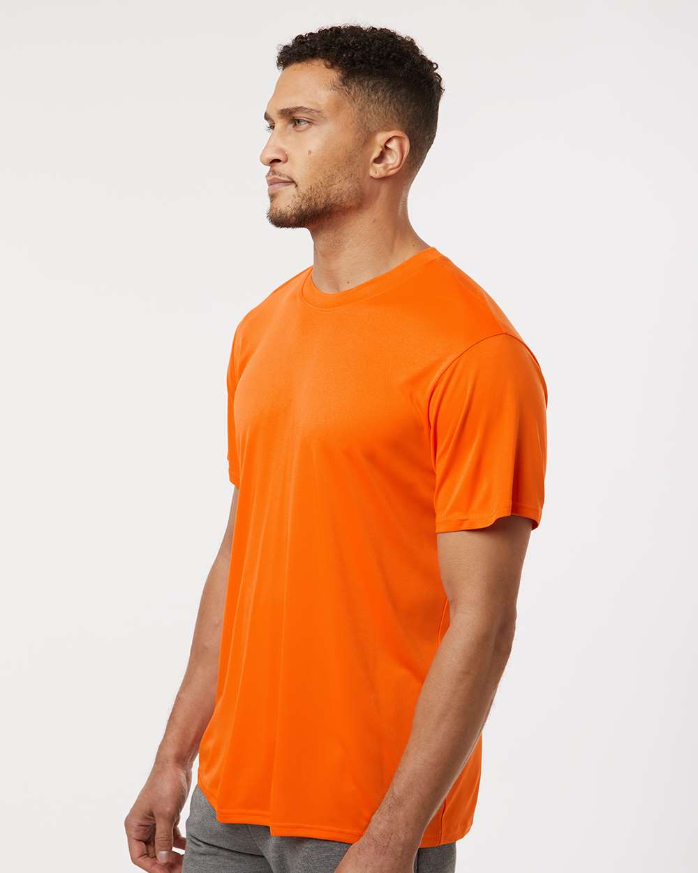 Men's Pro-Lock Performance T-Shirt - OnModelSide - B00396662 - Neon Orange
