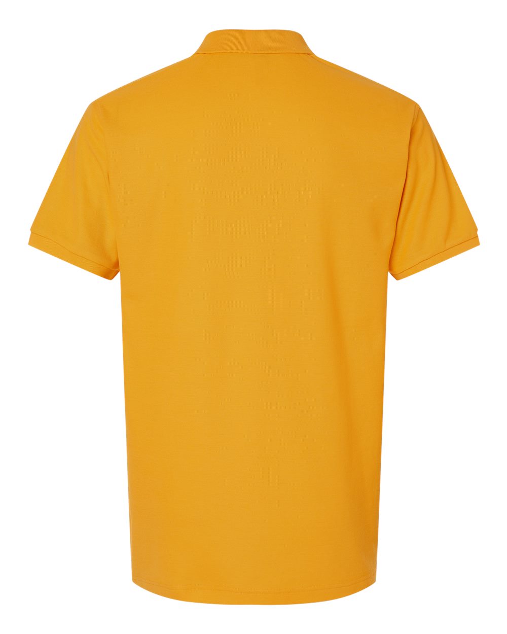 Men's Pique Polo - Back - B00596132 - Gold