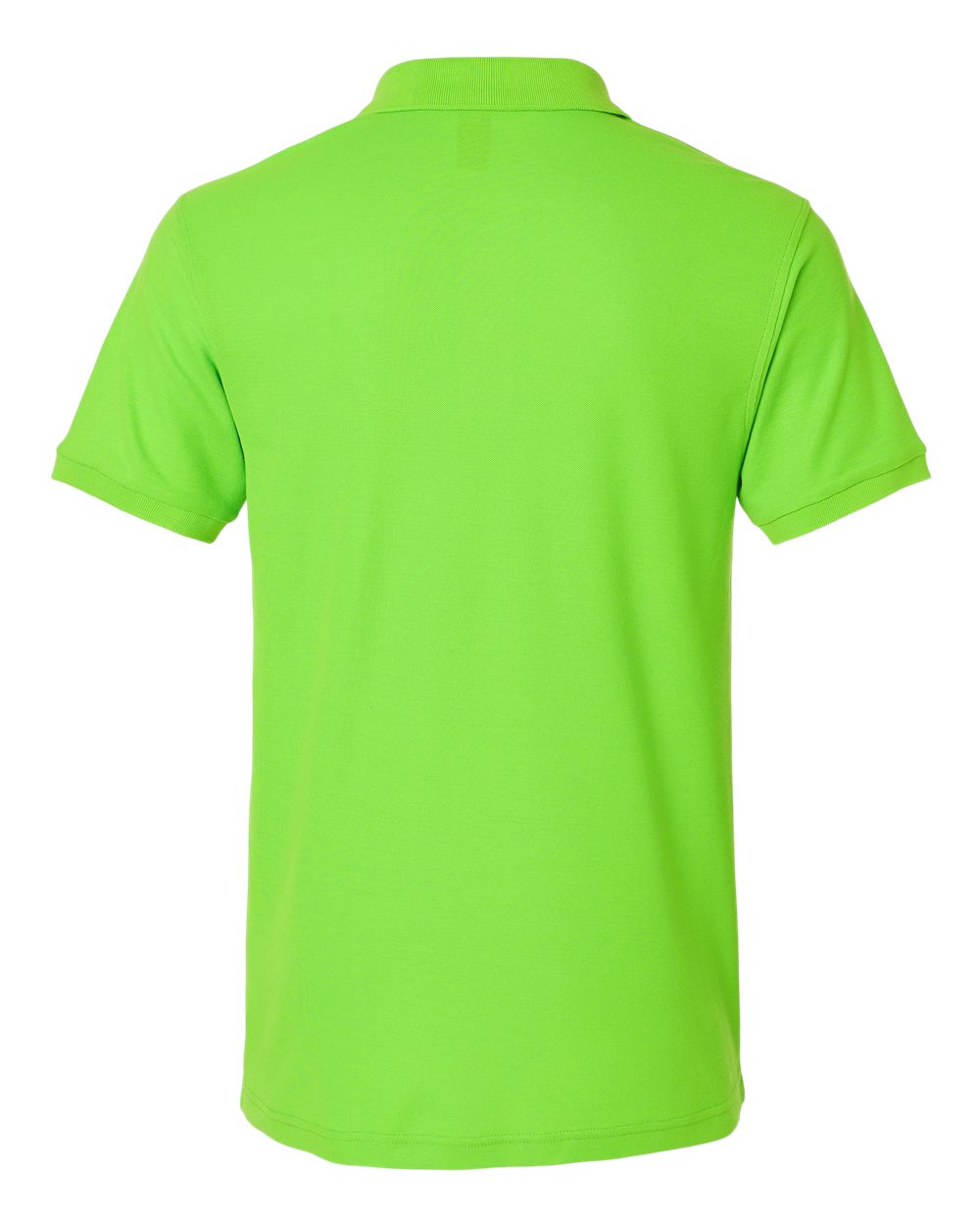 Men's Pique Polo - Back - B00596182 - Lime