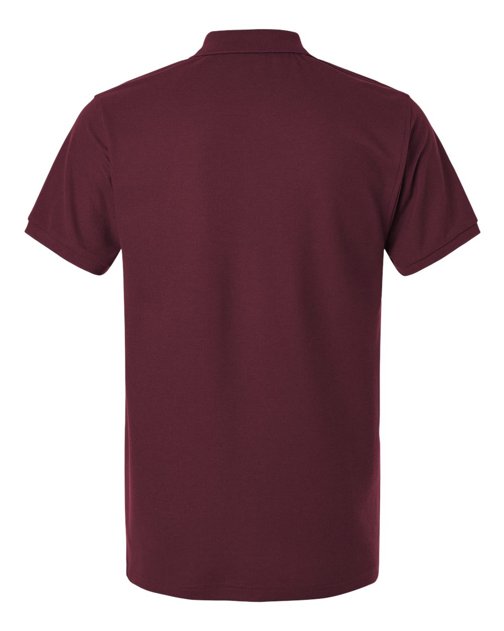 Men's Pique Polo - Back - B00596532 - Maroon