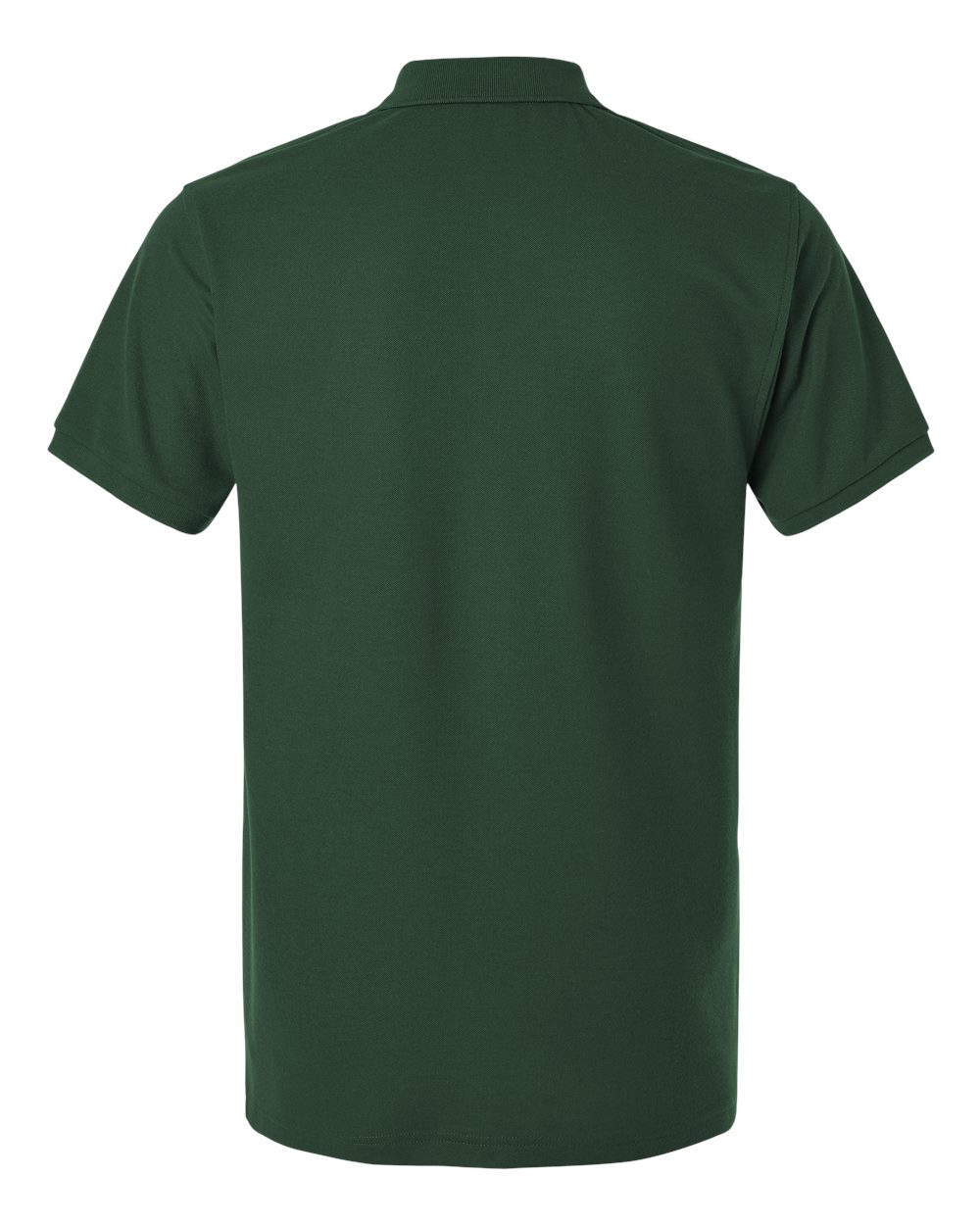 Men's Pique Polo - Back - B00596542 - Forest Green