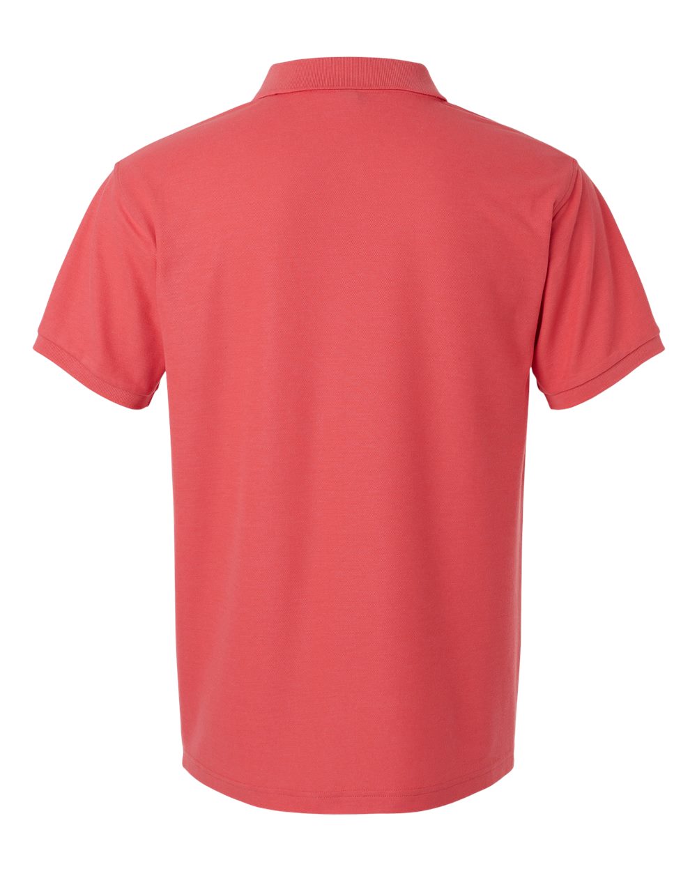 Men's Pique Polo - Back - B00596662 - Coral