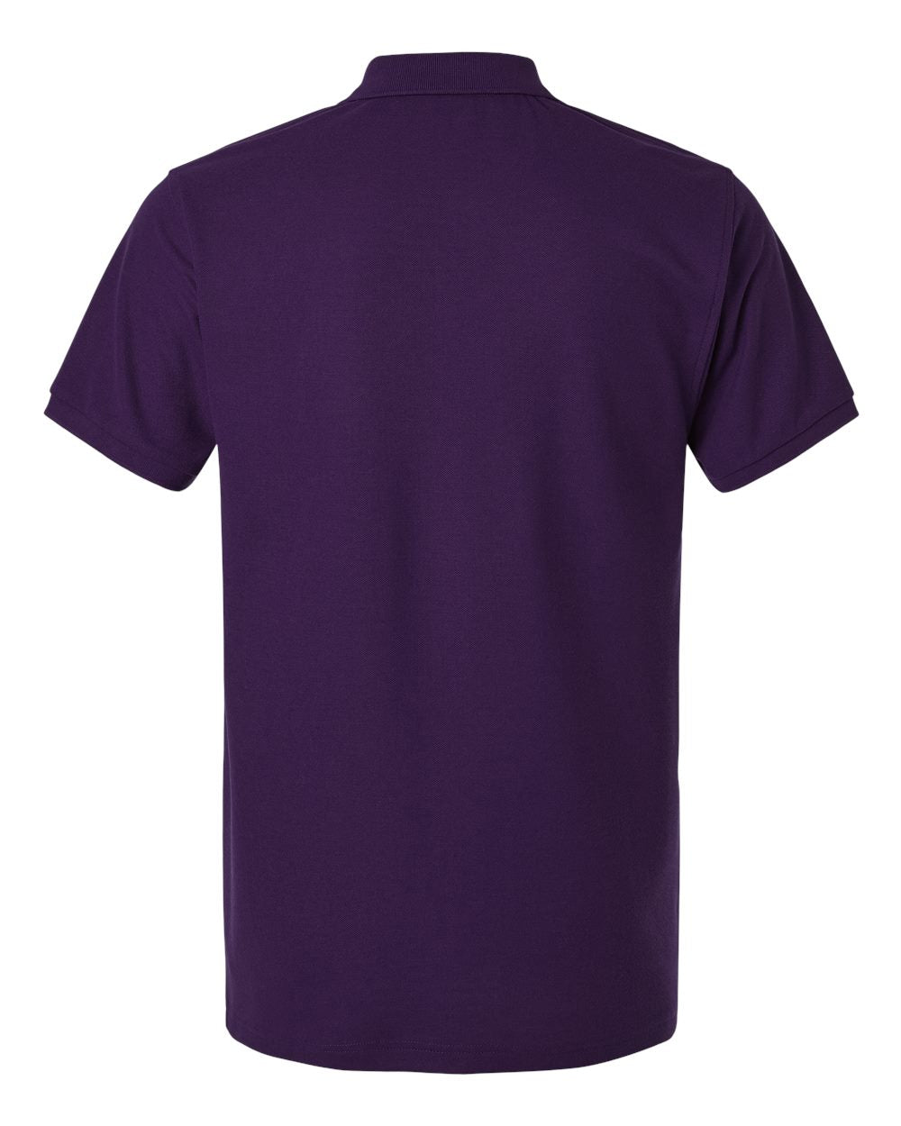 Men's Pique Polo - Back - B00596672 - Purple
