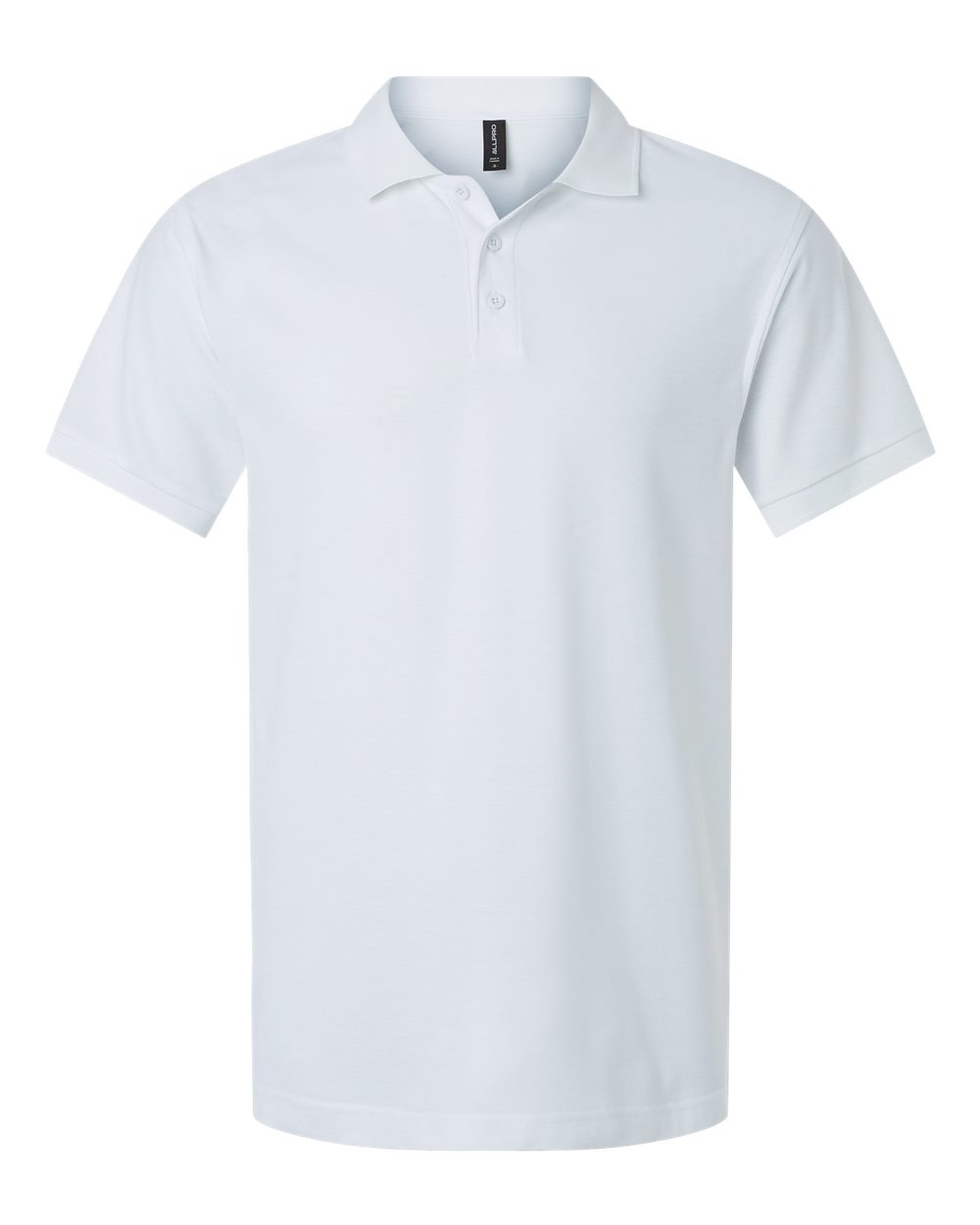 Men's Pique Polo - Front - B00596002 - White