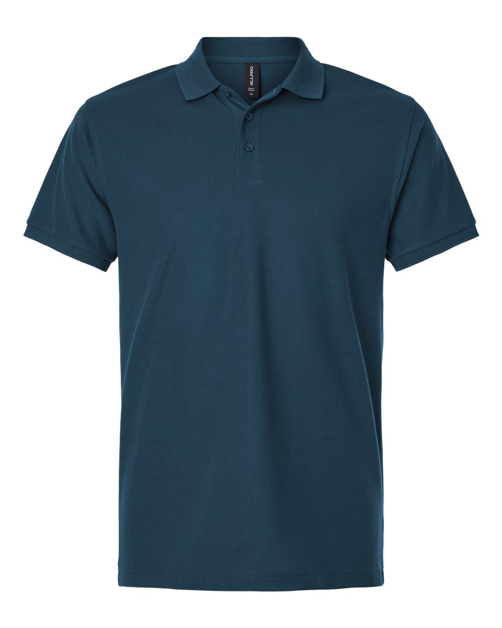 Men's Pique Polo - Front - B00596652 - Atlantic Blue