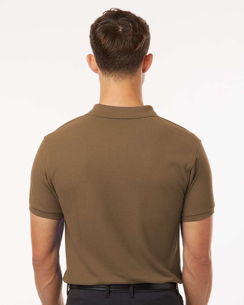 Men's Pique Polo - OnModelBack - B00596102 - Cigar