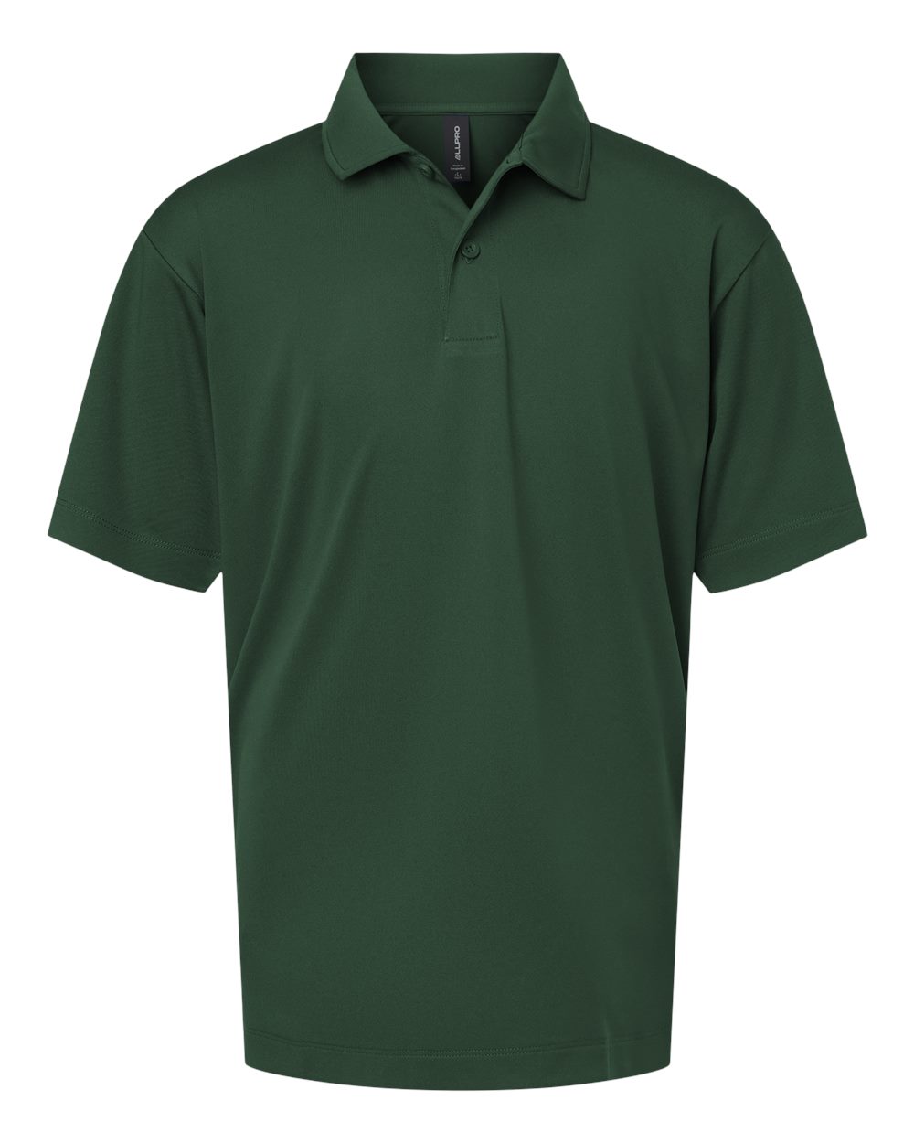 Youth Pro-Lock Performance Polo - Front - B00696542 - Forest Green