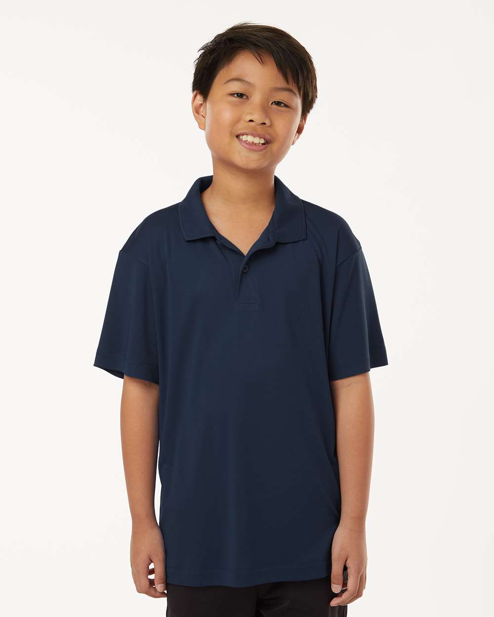 Youth Pro-Lock Performance Polo - OnModelFront - B00696102 - Navy
