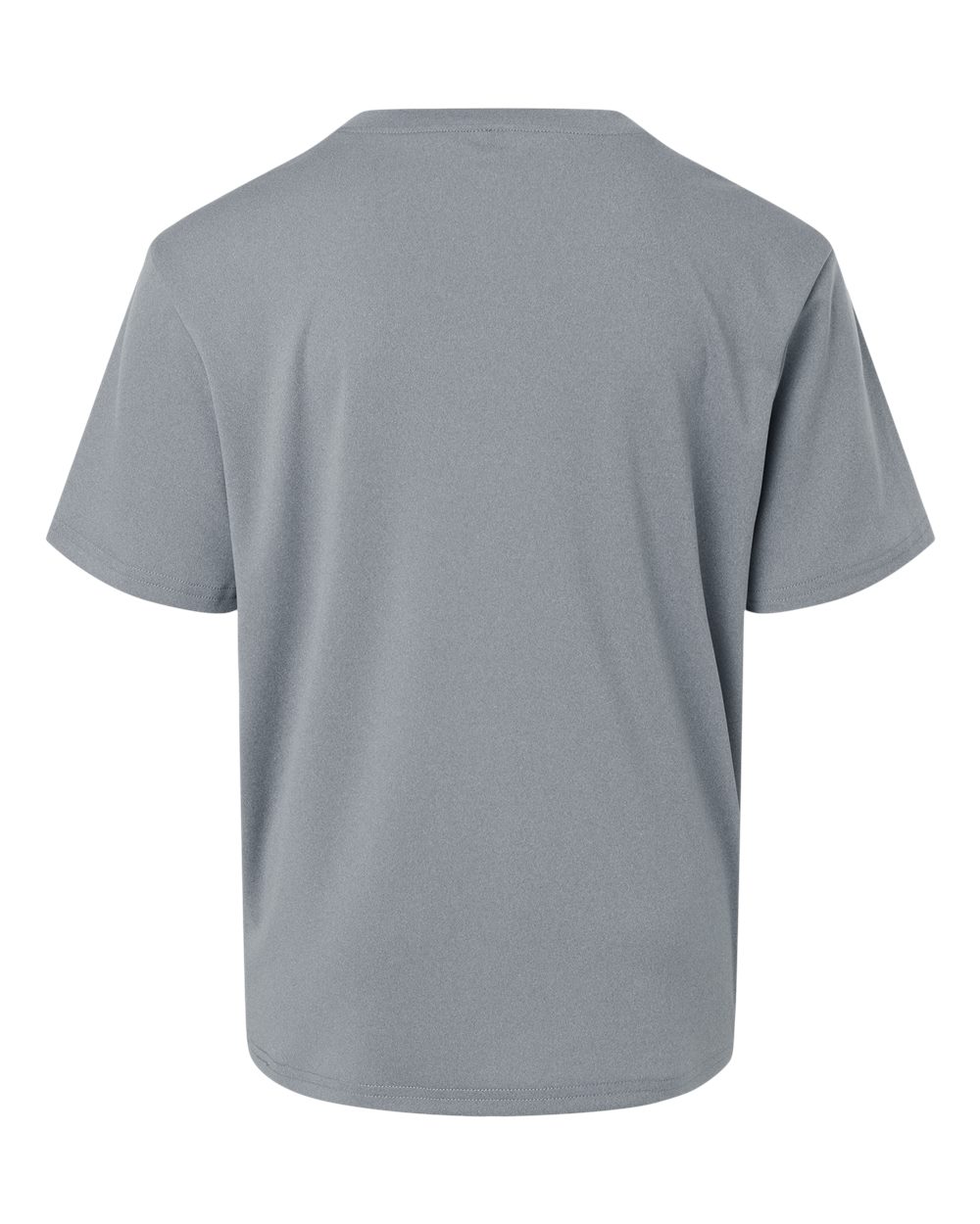 Youth Pro-Lock Performance T-Shirt - Back - B00896092 - Heather Steel