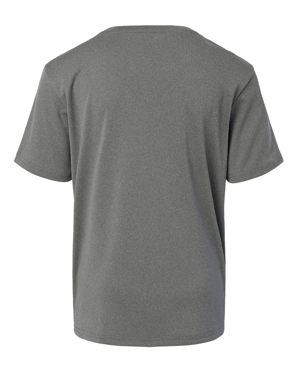 Youth Pro-Lock Performance T-Shirt - Back - B00896112 - Heather Granite