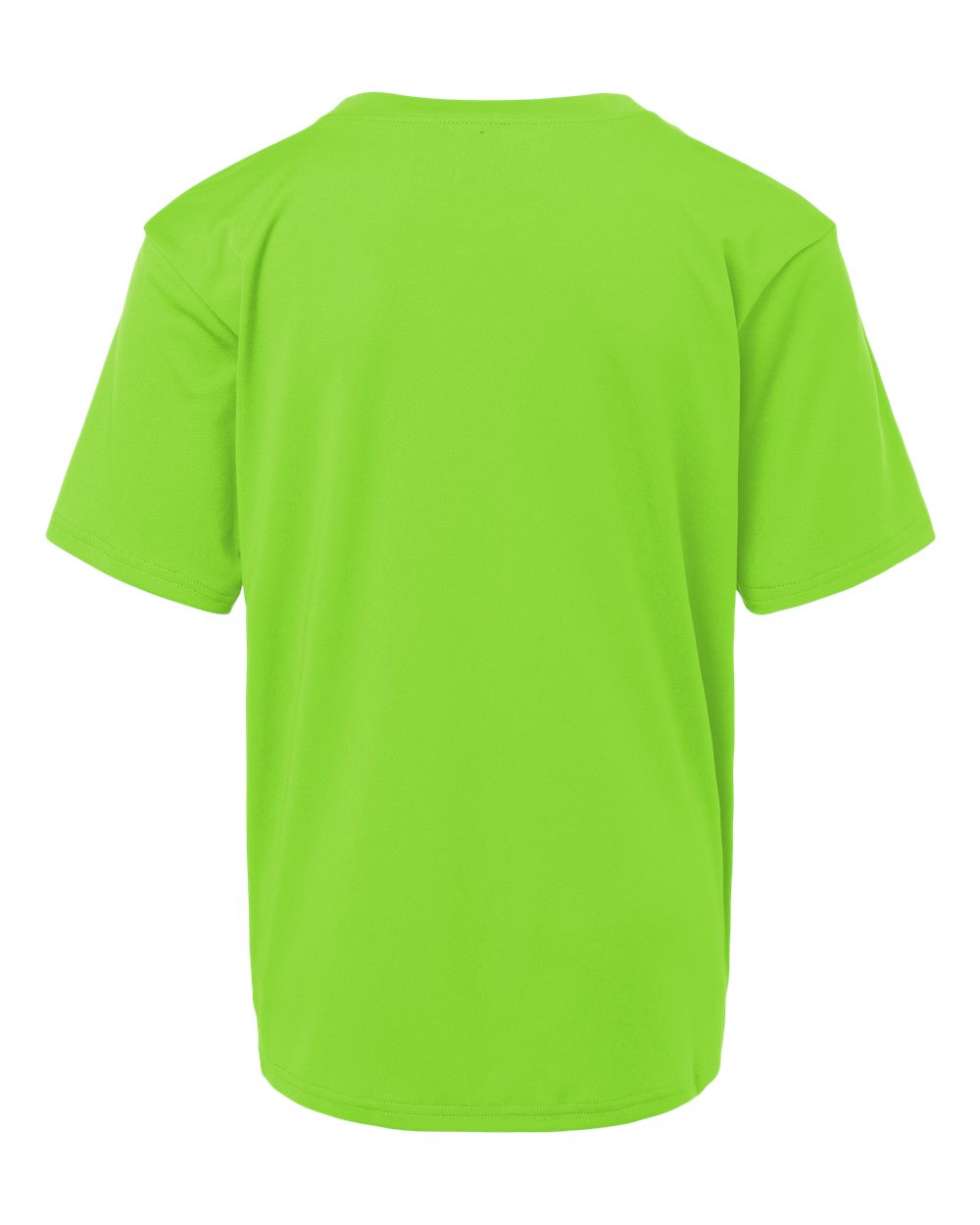 Youth Pro-Lock Performance T-Shirt - Back - B00896132 - Lime