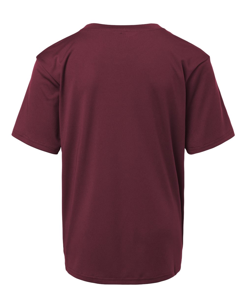 Youth Pro-Lock Performance T-Shirt - Back - B00896532 - Maroon
