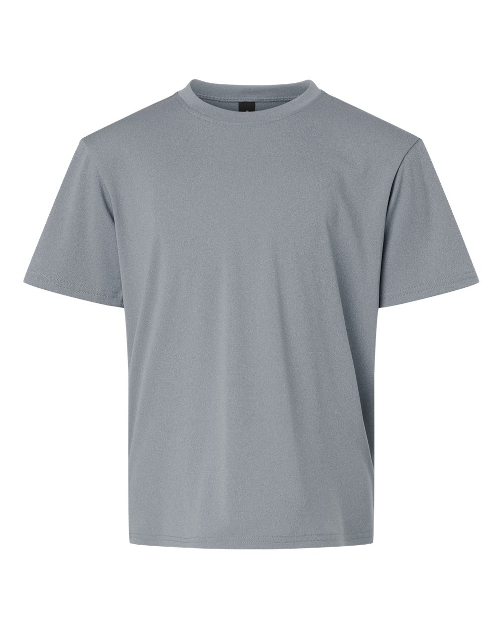 Youth Pro-Lock Performance T-Shirt - Front - B00896092 - Heather Steel