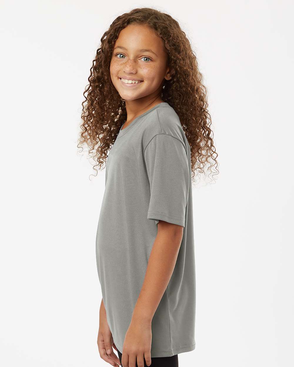 Youth Pro-Lock Performance T-Shirt - OnModelSide - B00896102 - Greystone