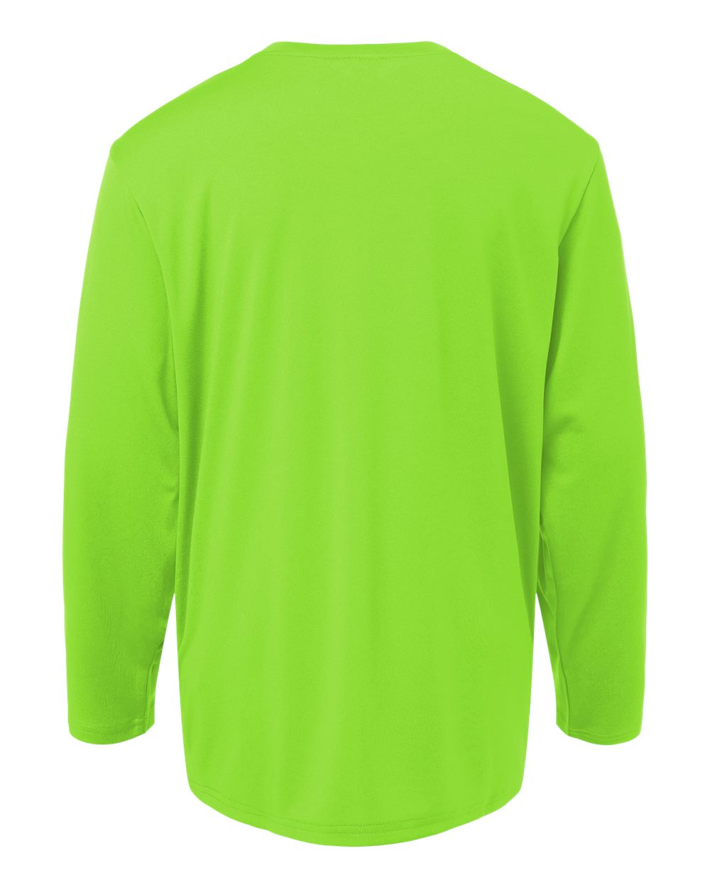 Youth Pro-Lock Performance Long Sleeve T-Shirt - Back - B00996172 - Lime