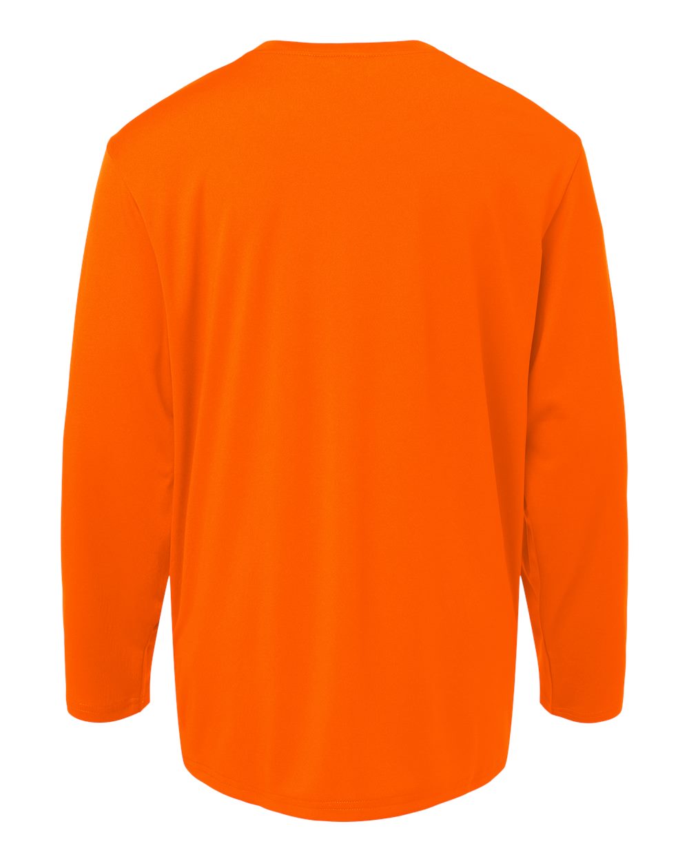 Youth Pro-Lock Performance Long Sleeve T-Shirt - Back - B00996662 - Neon Orange