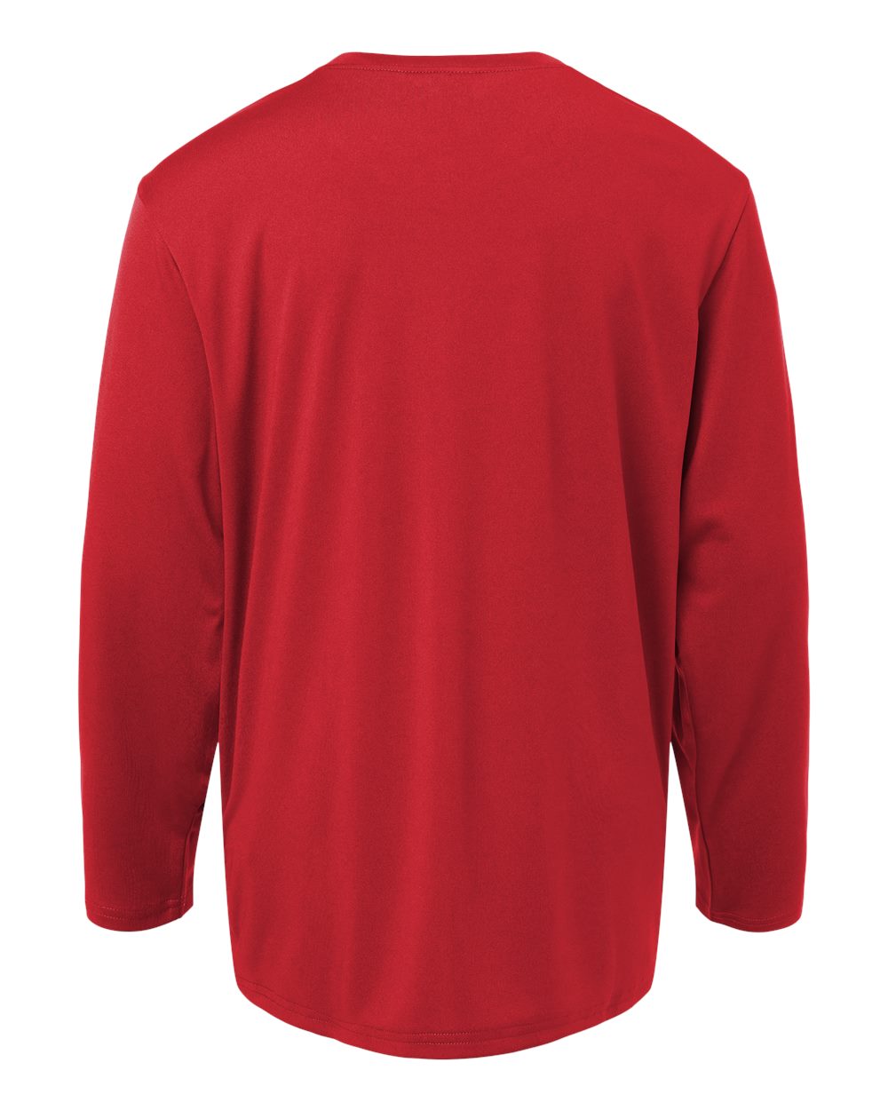 Youth Pro-Lock Performance Long Sleeve T-Shirt - Back - B00996702 - Red