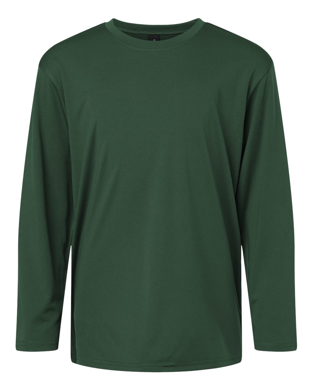 Youth Pro-Lock Performance Long Sleeve T-Shirt - Front - B00996542 - Forest Green