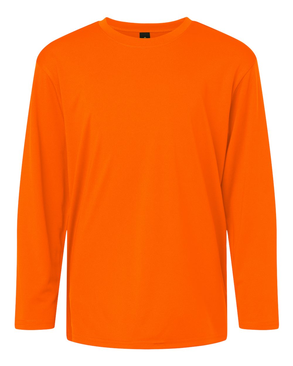 Youth Pro-Lock Performance Long Sleeve T-Shirt - Front - B00996662 - Neon Orange