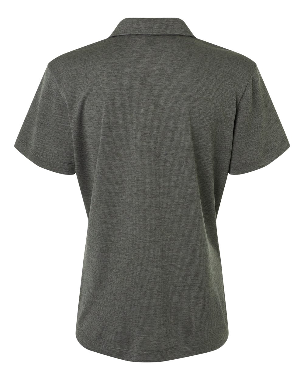 Women's Performance Mélange Polo - Back - B01796593 - Charcoal Melange